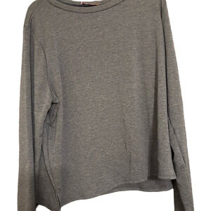 NWOT Classic Heathered Navy Long Sleeve Women's Top